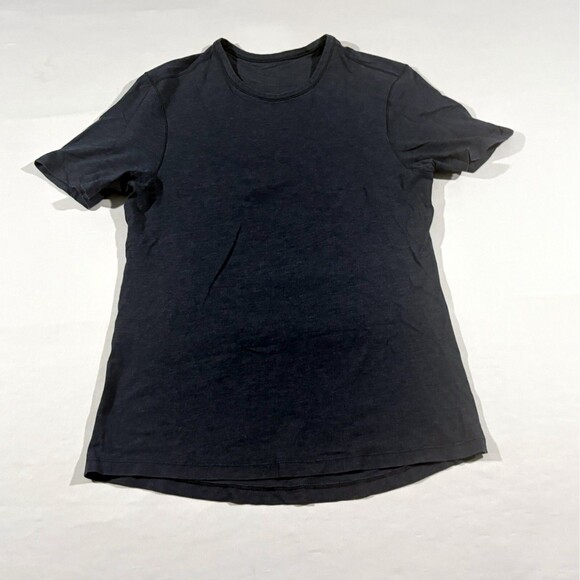 Lululemon T-Shirt Mens Blue Performance Wicking Tee Athletic Cut Gym Crew Sz S - Picture 1 of 8